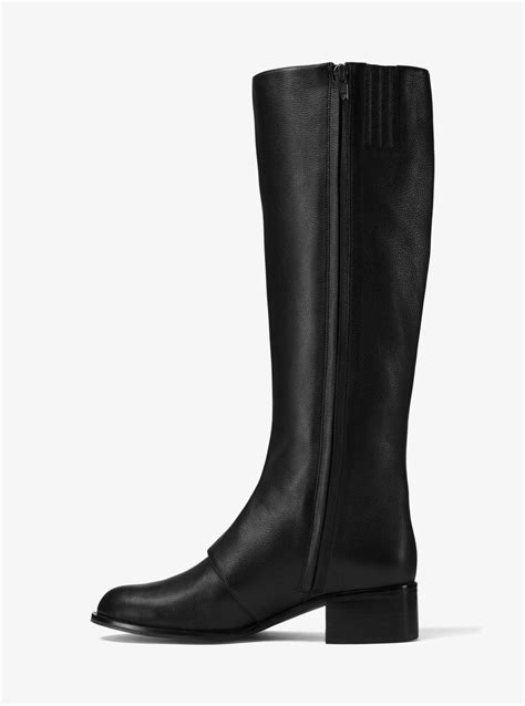 michael michael kors maisie leather mid calf boots|Michael Kors thigh high boots.